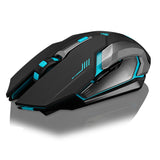 Souris sans fil rechargeable pour ordinateur portable, bureau, maison, bureau, jeu, universelle, silencieuse, lumineuse