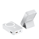 Magnetic Suction Wireless Charging Treasure Large Capacity Folding Bracket Mobile Power Supply