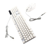 Clavier de jeu USB et souris USB Combo clavier rétroéclairé par LED souris de jeu solide, durable et colorée brillante accessoires informatiques