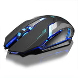 Souris sans fil rechargeable pour ordinateur portable, bureau, maison, bureau, jeu, universelle, silencieuse, lumineuse