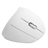 Souris verticale USB sans fil pour bureau, jeu, rechargeable, accessoires informatiques H1 2,4 G, blanc