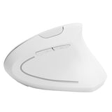 Souris verticale USB sans fil pour bureau, jeu, rechargeable, accessoires informatiques H1 2,4 G, blanc