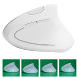 Vertical Mouse USB Wireless Office Gaming Rechargeable Computer Accessories H1 2.4GWhite