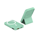 Magnetic Suction Wireless Charging Treasure Large Capacity Folding Bracket Mobile Power Supply