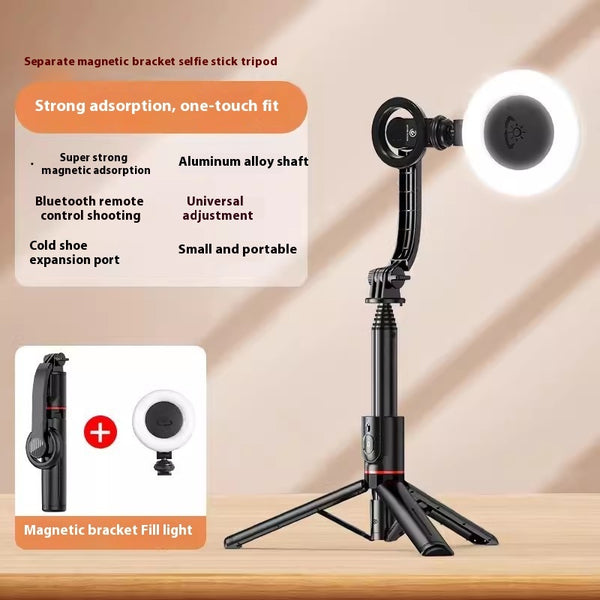 Live Streaming Phone Stand Lazy Handheld Tripod Fill Light